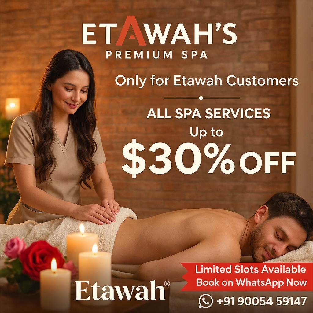 Spa treatment room at D-One Spa & Salon in Etawah